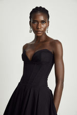 Siena - Noir Midi Dress
