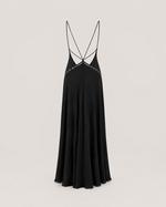 Alina White Plunge Maxi Dress