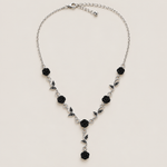 Carved Rose Y Necklace
