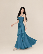 Célestine Ruby Tiered Maxi Dress