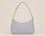 Chevron Zip Shoulder Bag
