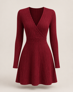 Cressida Noir Sculpted Knit Dress