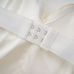 Elara Cream Pleated Gown