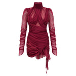 Isolde Burgundy Sculpted Mini