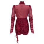 Isolde Burgundy Sculpted Mini