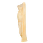Liora Yellow Asymmetrical Dress