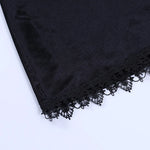 Arlette Black Velvet Lace Mini Dress