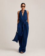 Isaline Stone Tie-Waist Jumpsuit
