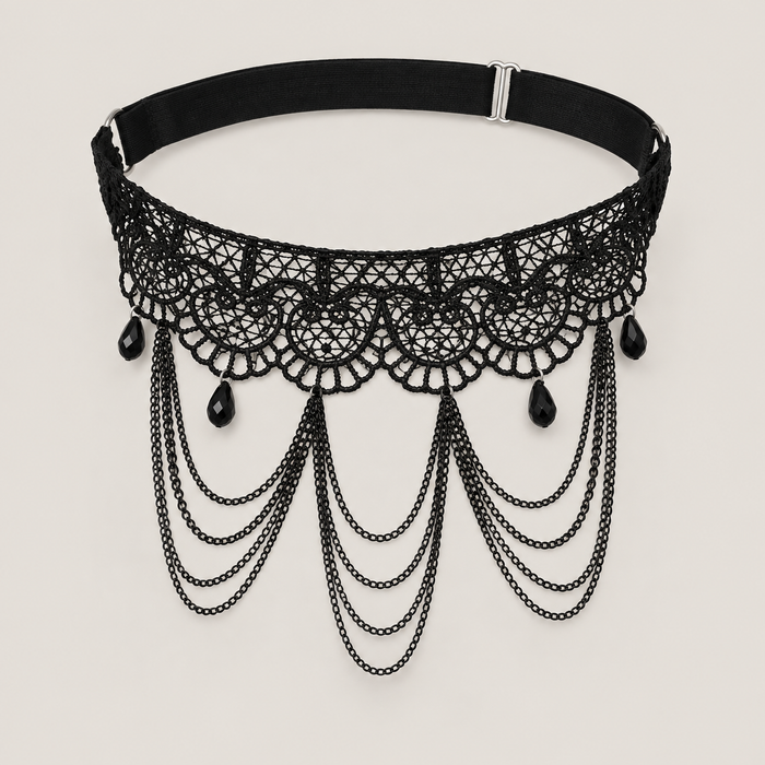Lace Thigh Chain with Drops