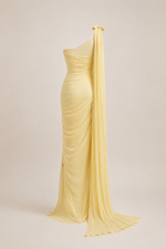 Liora Yellow Asymmetrical Dress