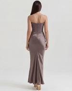 Loredana Strapless Corset Maxi Dress