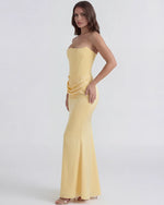 Loredana Strapless Corset Maxi Dress