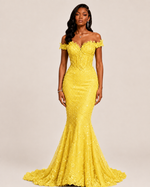 Lysandra Black Crystal Mermaid Gown