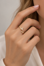 Marquise Butterfly Open Ring