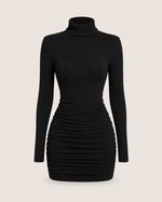Mirabelle Oatmeal Long-Sleeve Mini