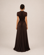 Noëlle Cocoa Two-Piece Dress