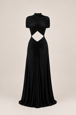Noëlle Cocoa Two-Piece Dress