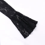 Alisa Noir Velvet Lace Gown