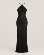 Octavie Black Asymmetrical Gown