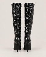 Patent Stiletto Knee-High Boots