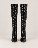 Patent Stiletto Knee-High Boots