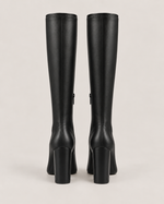 Pointed Toe Stretch Knee-High Boots