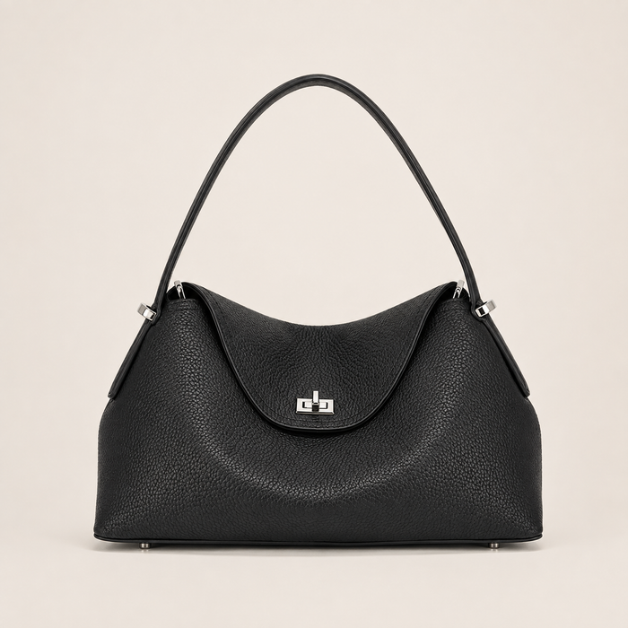 Pebbled Leather Shoulder Bag