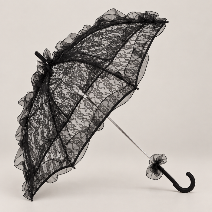 Ruffled Lace Parasol