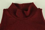 Frida Burgundy Open-Back Dress