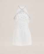 Sabine Black Crystal A-Line Dress