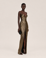 Valeria Bronze Sculpted Maxi