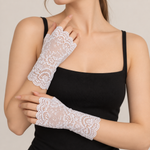 Floral Lace Fingerless Gloves