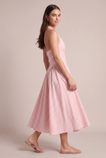 Mathilde Blush A-Line Dress - side view
