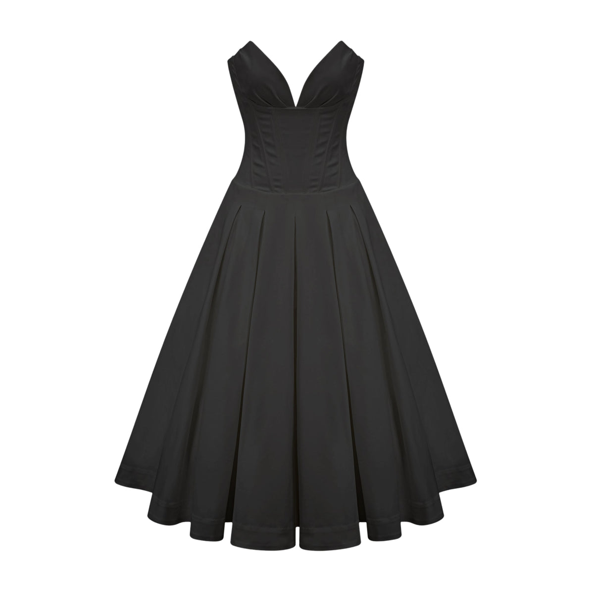 Siena - Noir Midi Dress