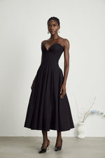 Siena - Noir Midi Dress