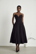 Siena - Noir Midi Dress