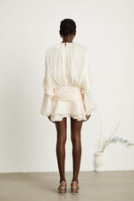 Anaëlle Pearl Ruffled Mini
