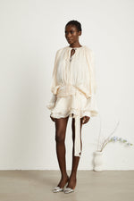 Anaëlle Pearl Ruffled Mini