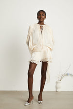 Anaëlle Pearl Ruffled Mini