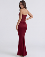Loredana Strapless Corset Maxi Dress