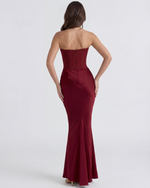 Loredana Strapless Corset Maxi Dress