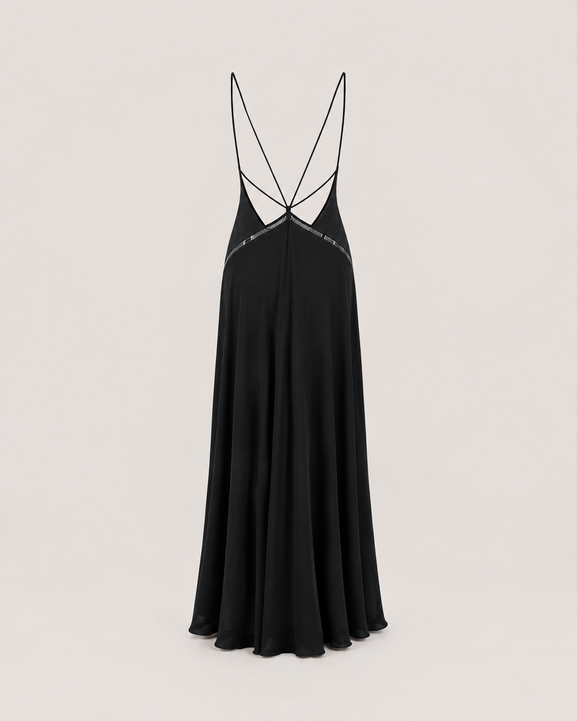 Alina White Plunge Maxi Dress