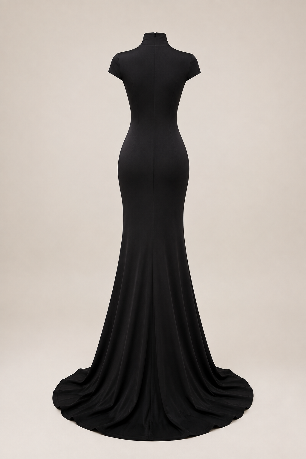 Amara Black Keyhole Maxi Dress
