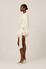 Anaëlle Pearl Ruffled Mini