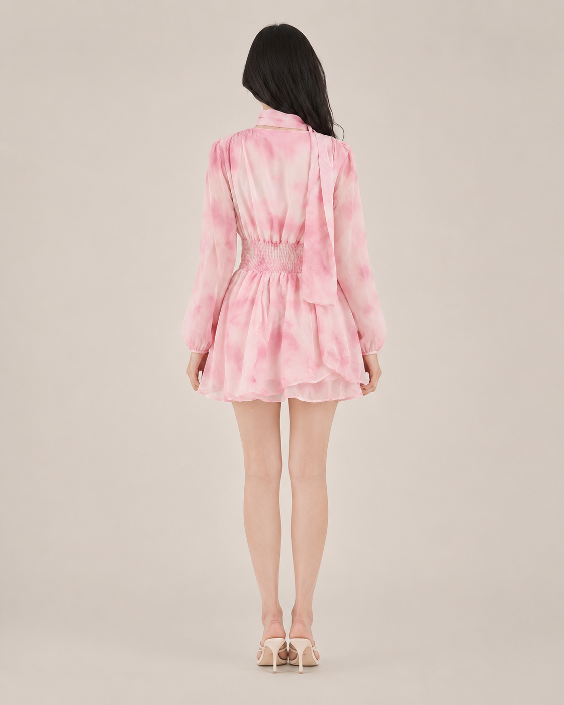 Apolline Blush Ruched Mini