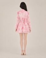 Apolline Blush Ruched Mini