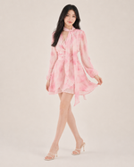 Apolline Blush Ruched Mini