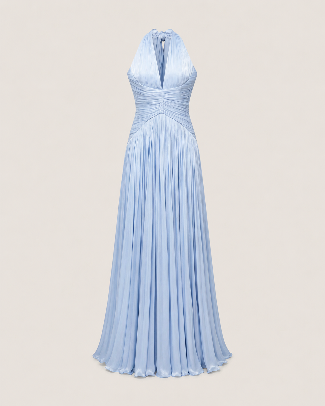 Arielle Sky Pleated Maxi Dress