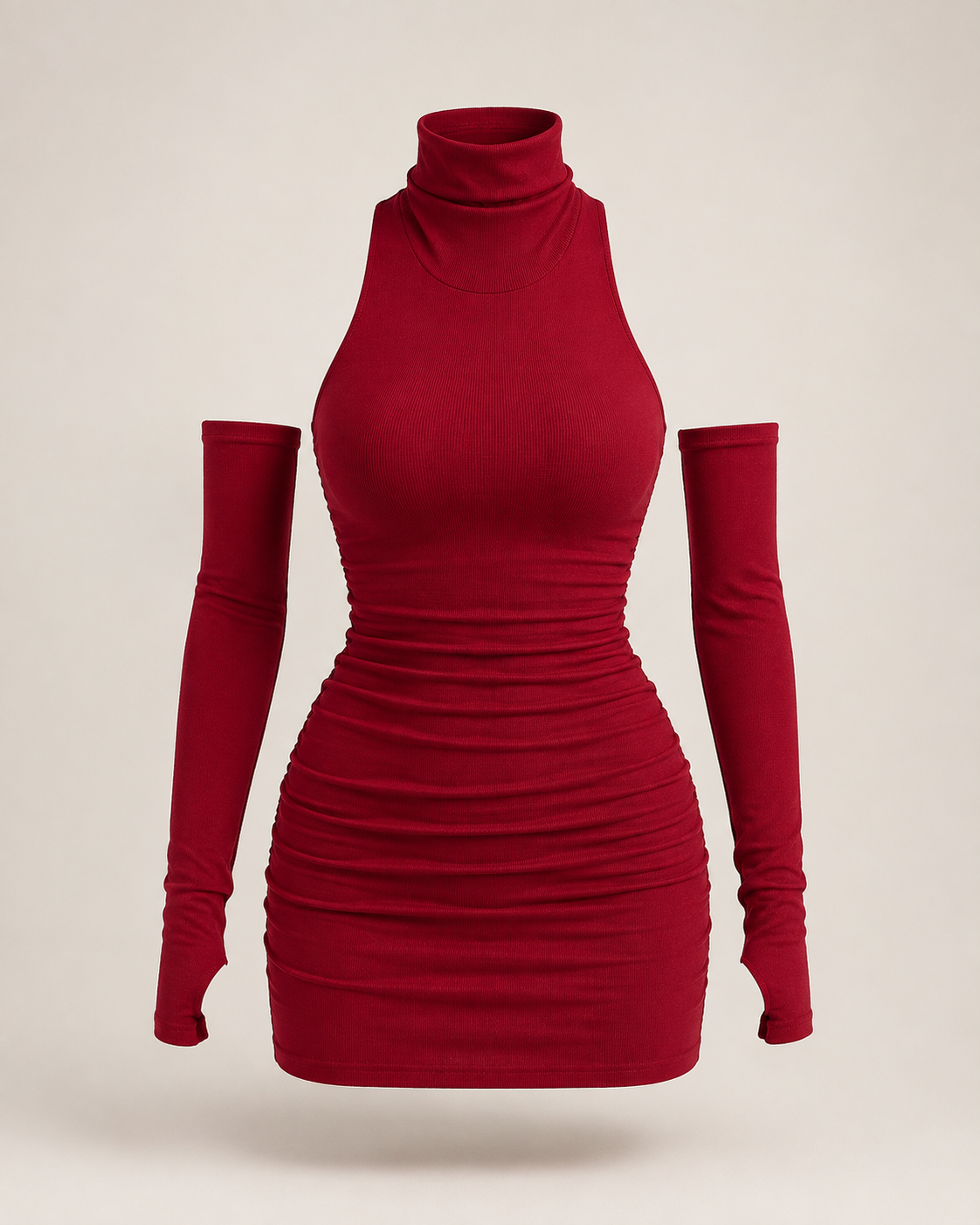 Avélia Cut-Out Shoulder Mini Dress