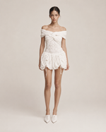 Béatrice White Off-Shoulder Dress
